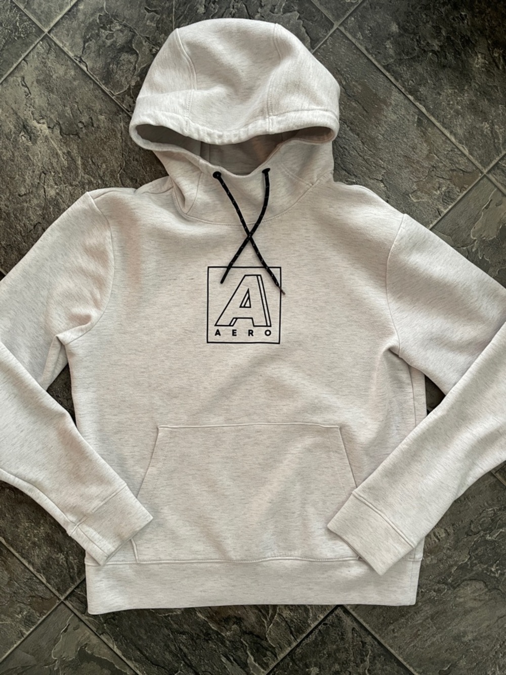 AEROPOSTALE Pullover Coastal Cottagecore Streetwear Gray Hoodie Sweatshirt